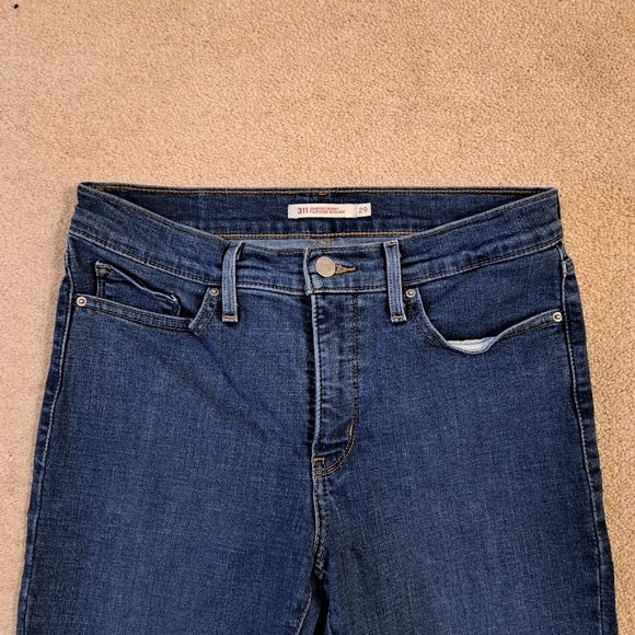 Levi's 311 Jeans Womens 29 Blue Shaping Skinny Stretch Denim - Picture 2 of 12